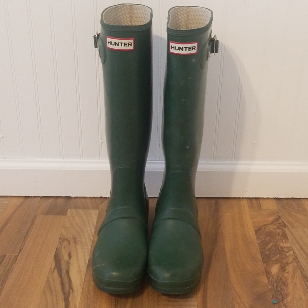 Dark Green Hunter Rain Boots